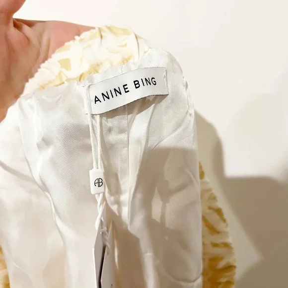 NWT Anine Bing Palm Leaf Print Candice Pull On Elastic Waist Shorts size Large - Picture 4 of 4